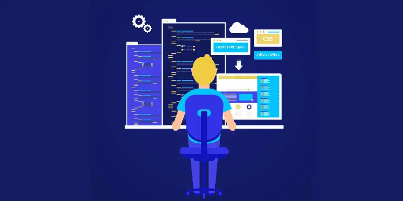 website-developer-working